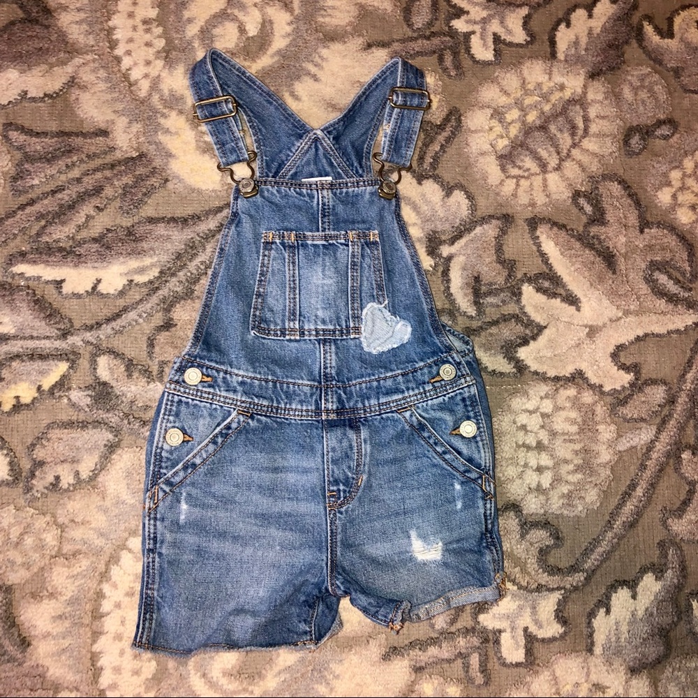 Size 5 Girls Jean Overalls (shorts)